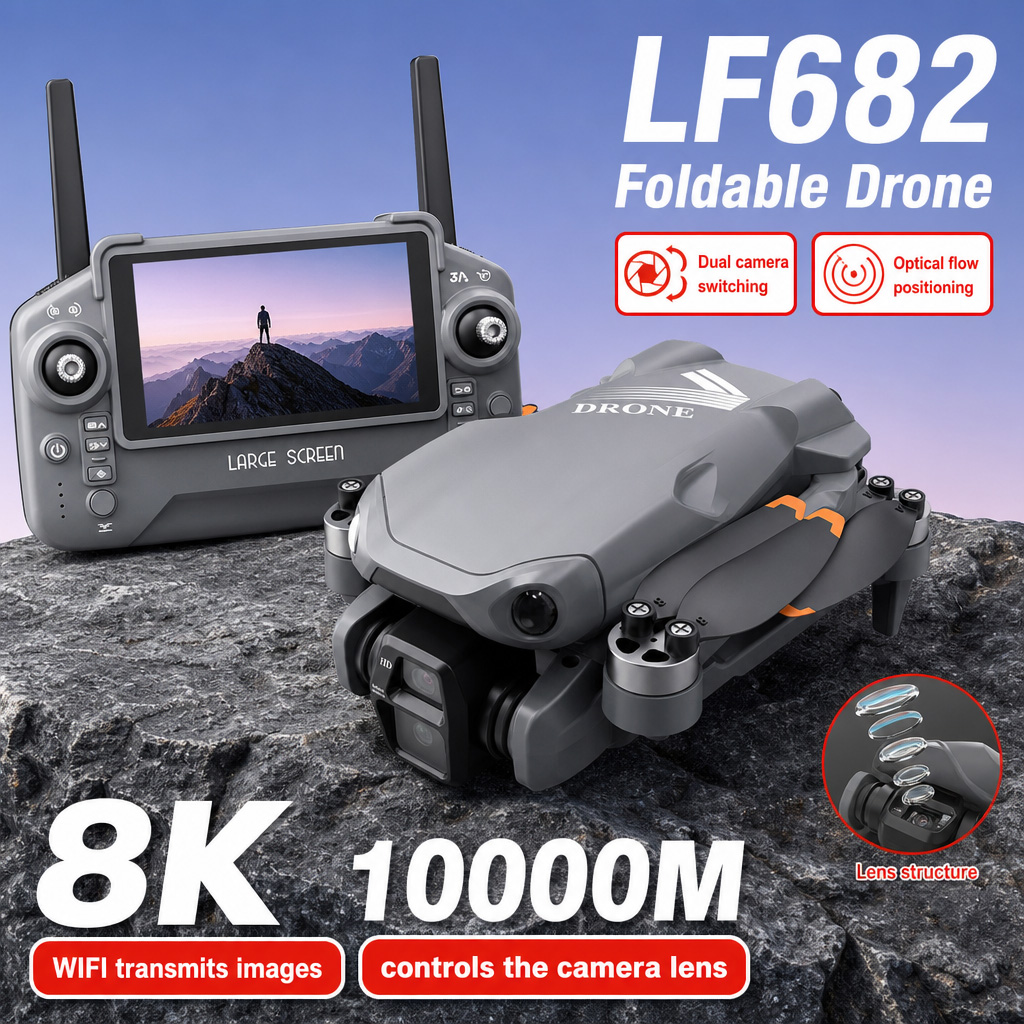 Fpv Brushless Rc Drone 4K - Aerial Photo LF682 Drone 8K HD