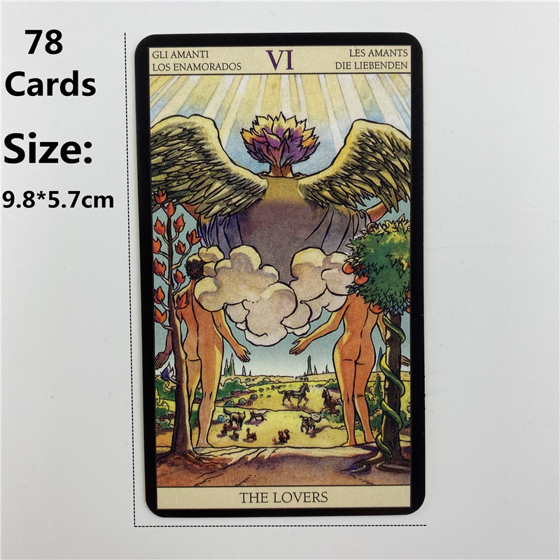 Metal Box Gilded Edition Back  - Tarot Cards Deck With Guidebook review and price