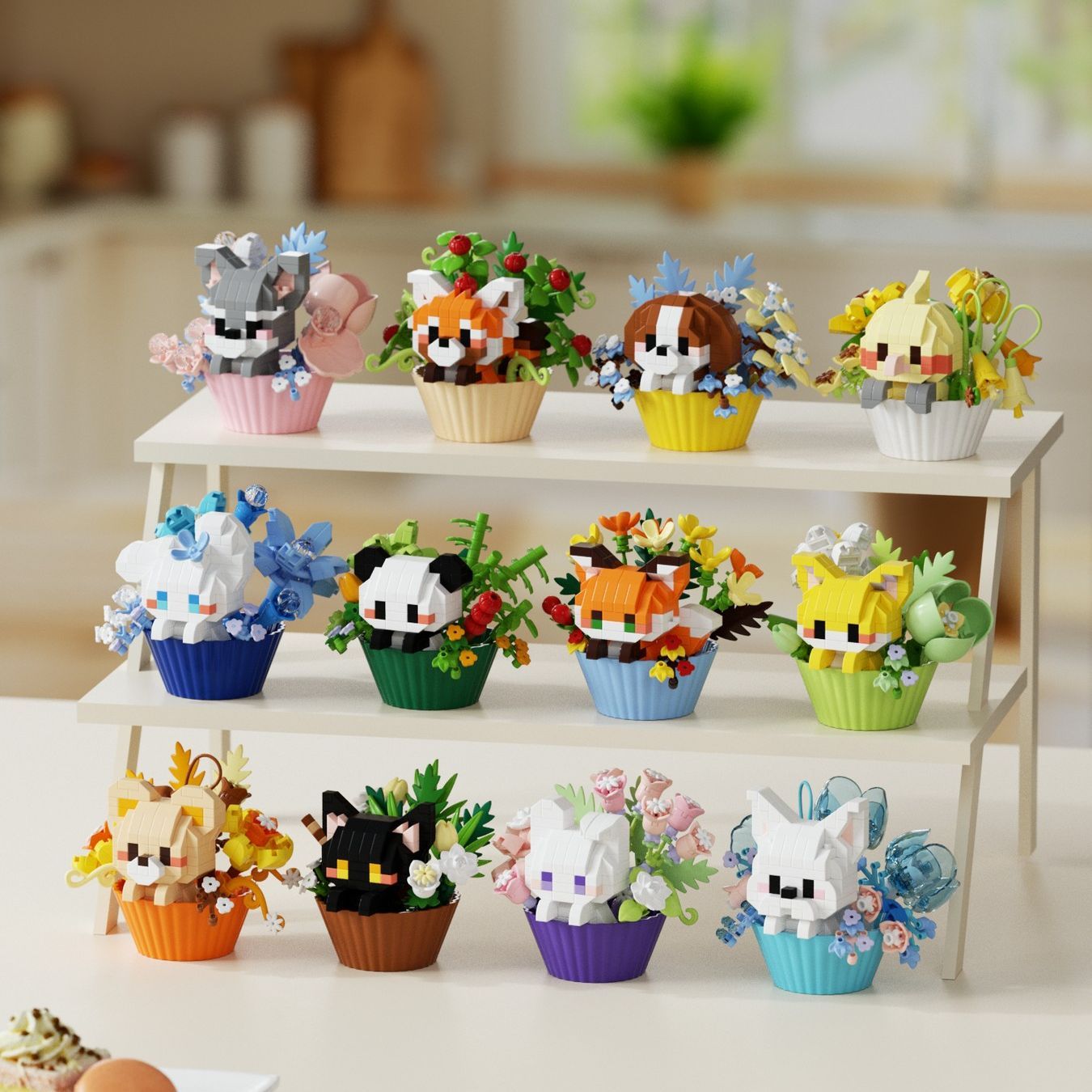 Cute dessert-style animal seri - Building Blocks review and price