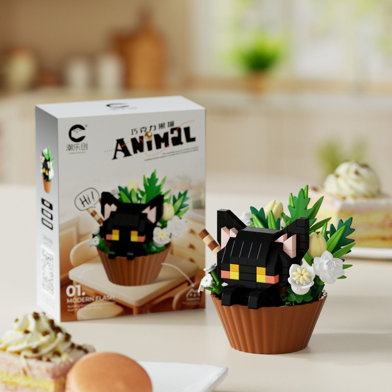 Cute dessert-style animal seri - Building Blocks review and price